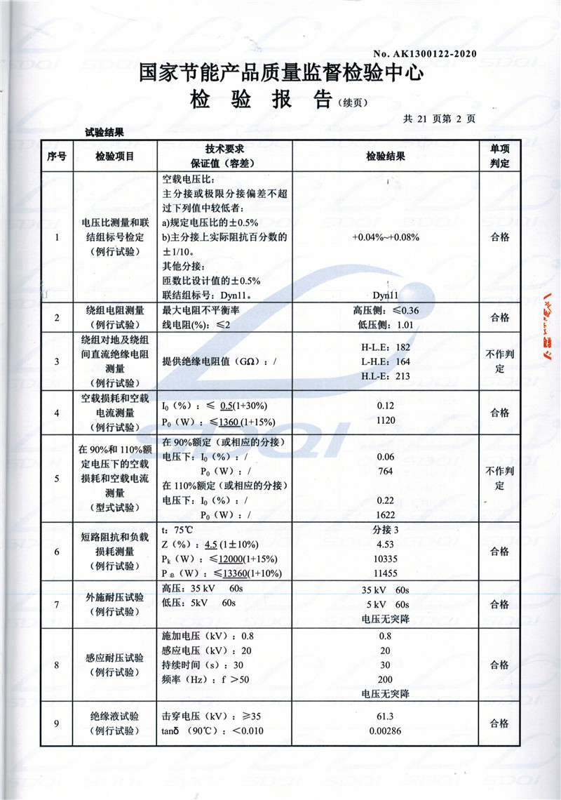 高低压试验报告-S11-1250麒麟麒麟麒麟油浸式变压器-2.jpg